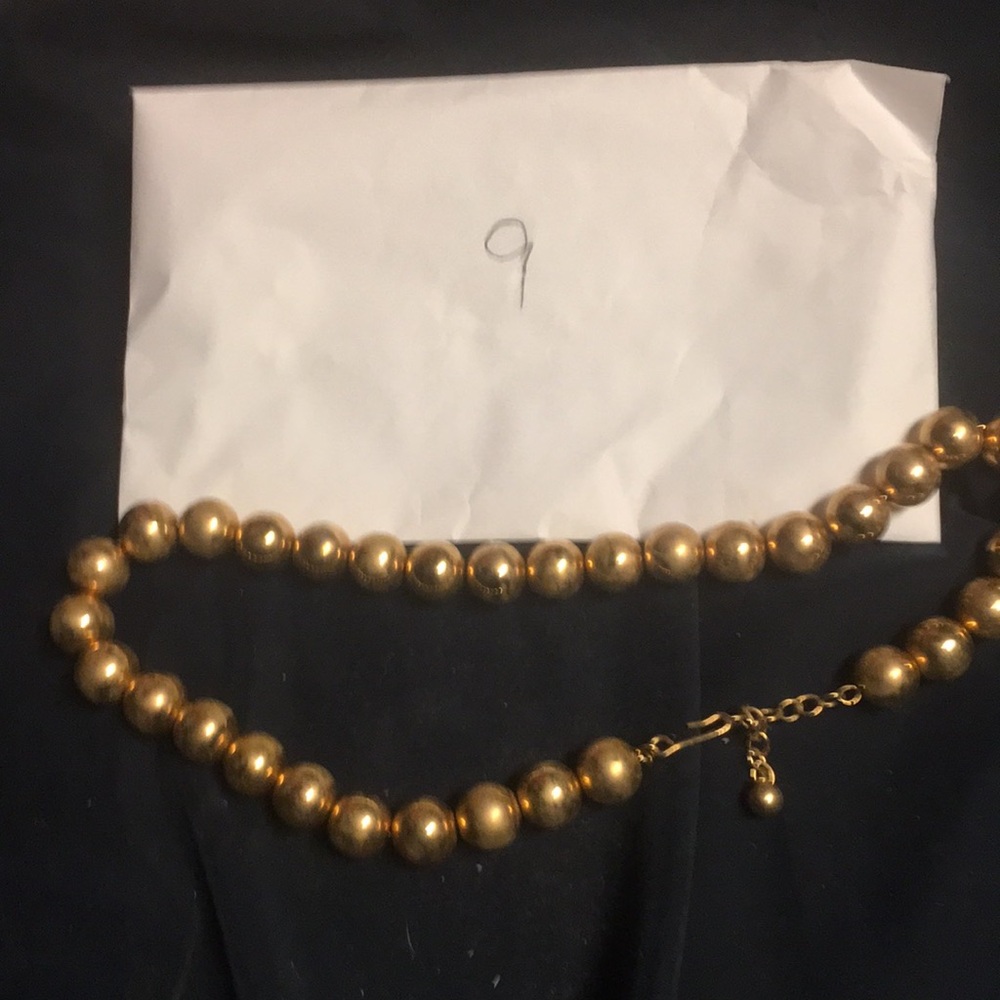 Elegant Gold Beaded Necklace
